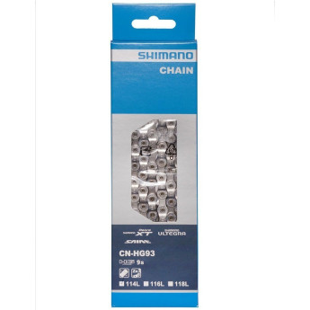 Цепь SHIMANO XT, HG93, 9 скоростей, 114 звеньев, ампульный пин (1 шт)